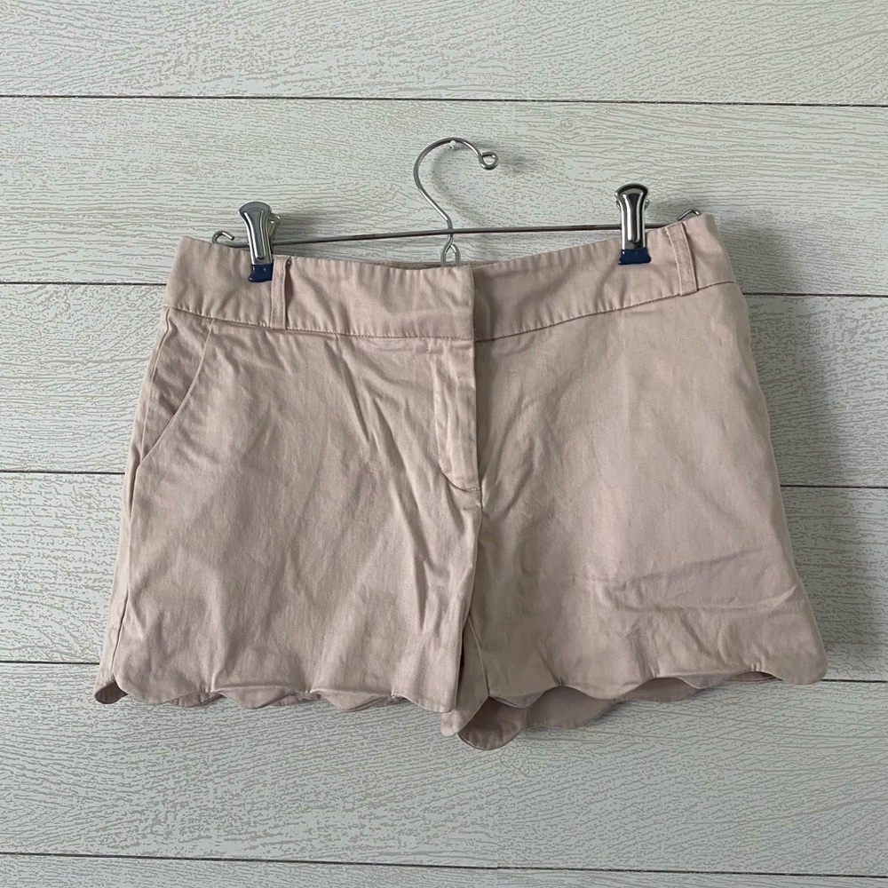 Pink Scalloped Shorts